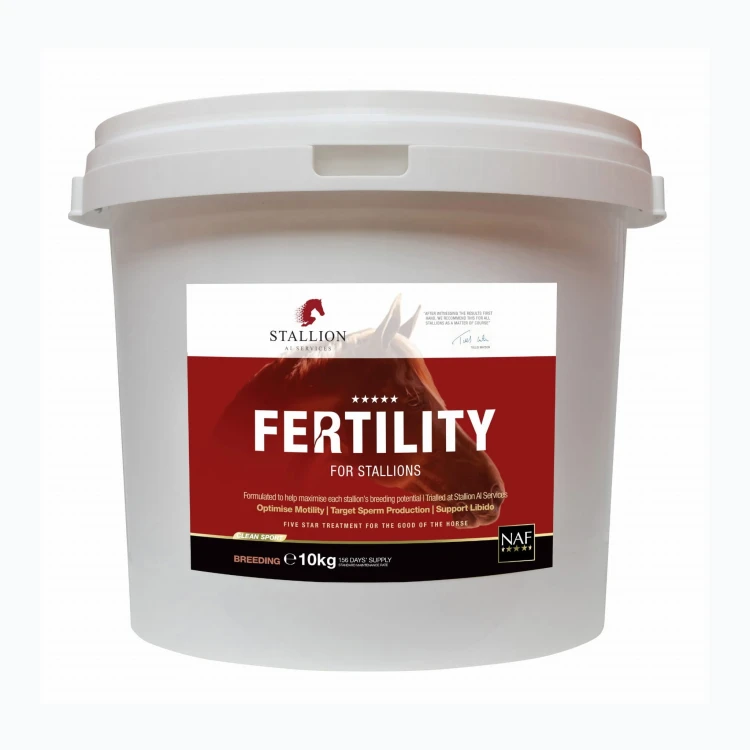 NAF Fertility for Stallions suplement dla ogierów wspierający płodność libido jakość i ruchliwość plemników 10kg.jpg